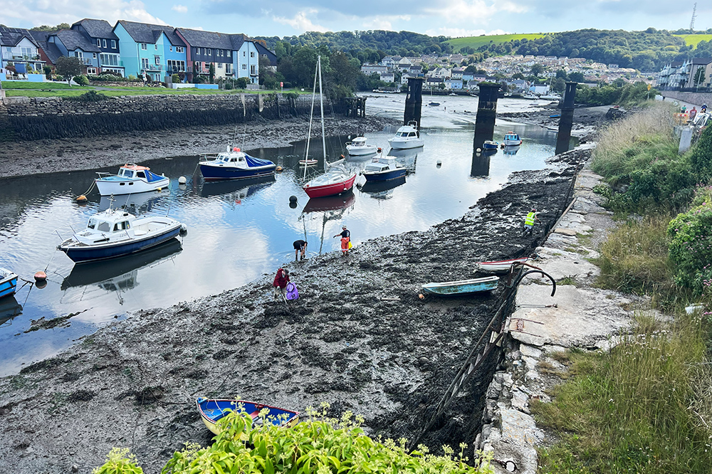 The entrance to Hooe Lake